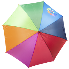 Зонт-трость "Радуга" с логотипом КВН